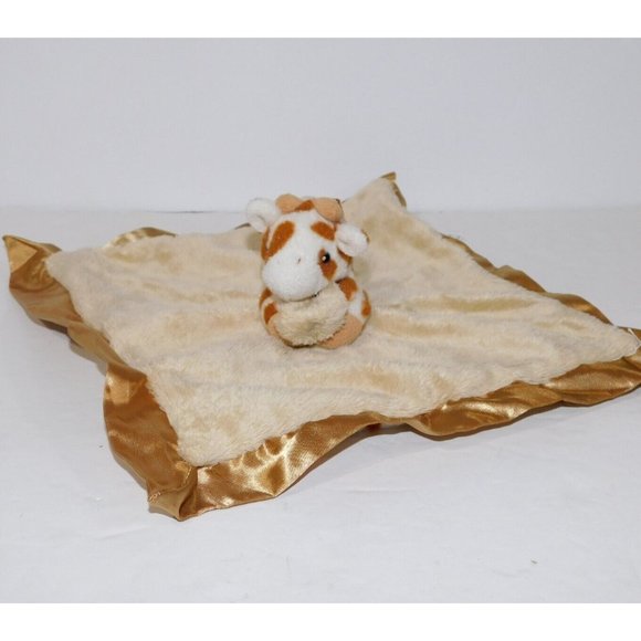 CLOUD B Peekaboo Lovie Tan Brown plush Giraffe Security Blanket Lovey nunu - Picture 1 of 8
